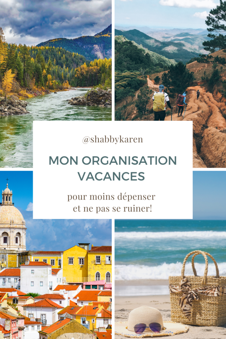 Mon organisation vacances pour moins dépenser