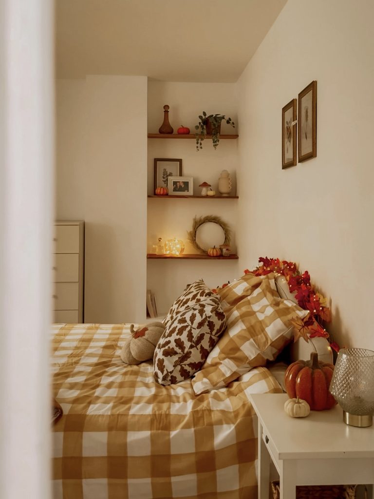 La décoration automnale de ma chambre