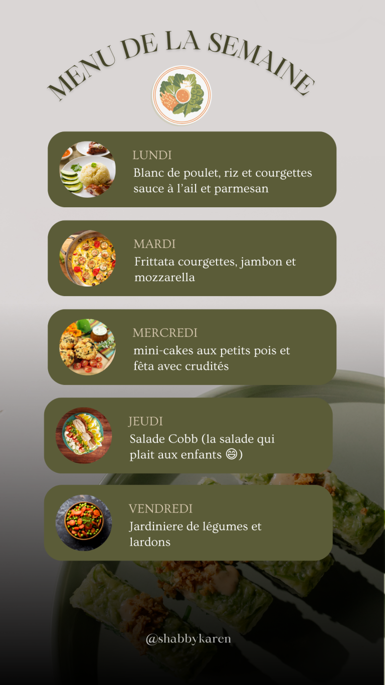 Recettes de la semaine #3