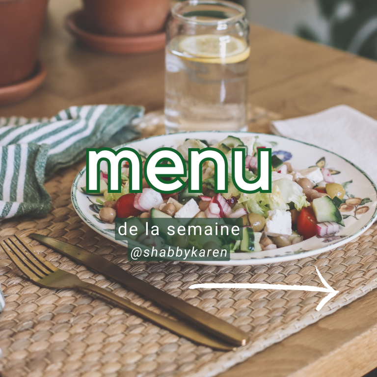 Menu de la semaine du 20 au 24 mars 2023