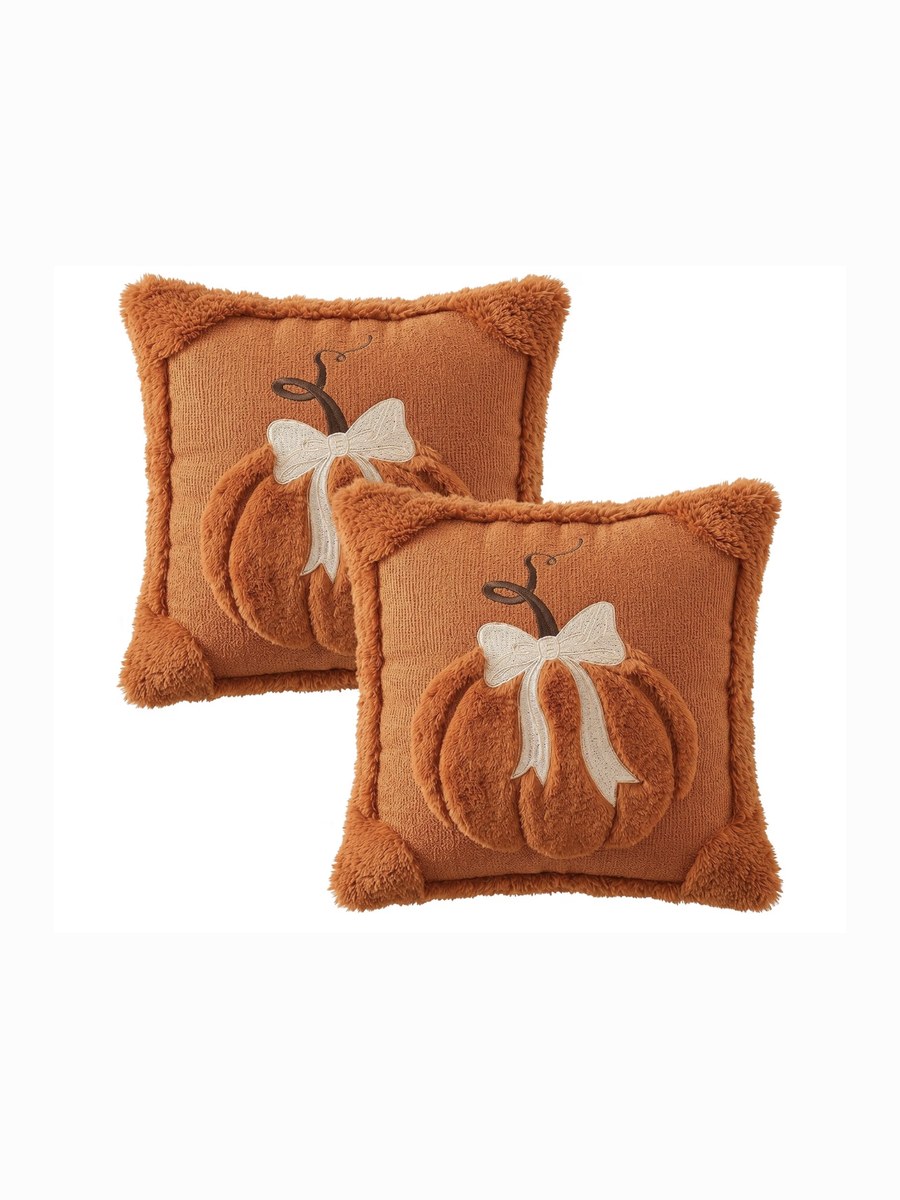 Housses de coussin citrouille
