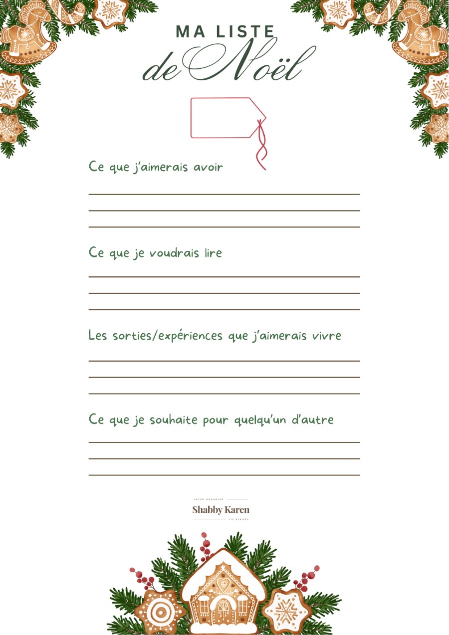 Couverture : Ma liste de Noël des grands